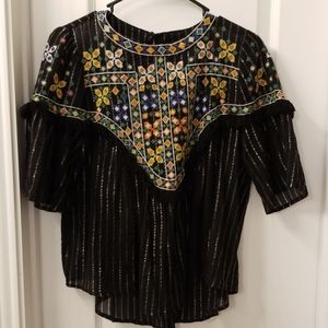Zara Aztec blouse size Medium
